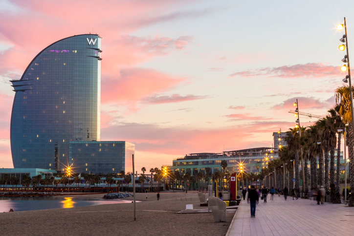 Barcelona Spain November 17 2015 Promenade Of Barcelona