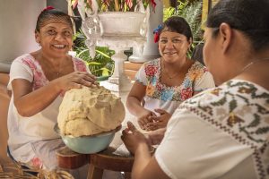 Women making Tortillas